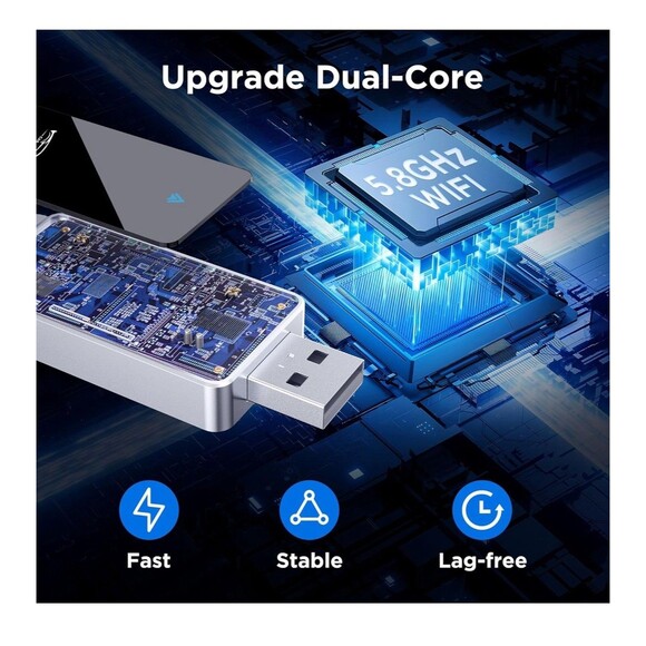 Android Auto Wireless Adapter, Convert Factory Wired to Wireless BY967D Carplay - Picture 3 of 13